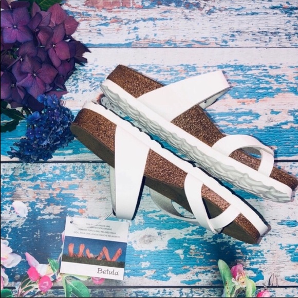 BIRKENSTOCK Mia Slide Sandals WHITE SIZE 37 NEW - Picture 5 of 6